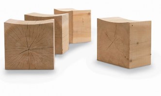 Napa ceaderwood stools from Riva1920